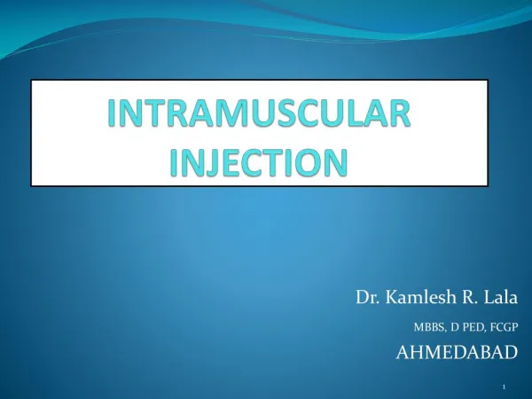 Intramuscular Injection