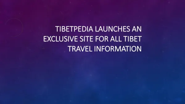 Best Places To See in Tibet