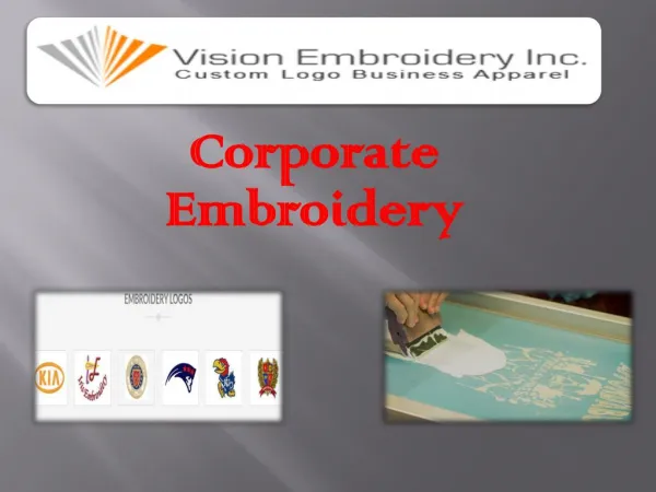 Corporate Embroidery