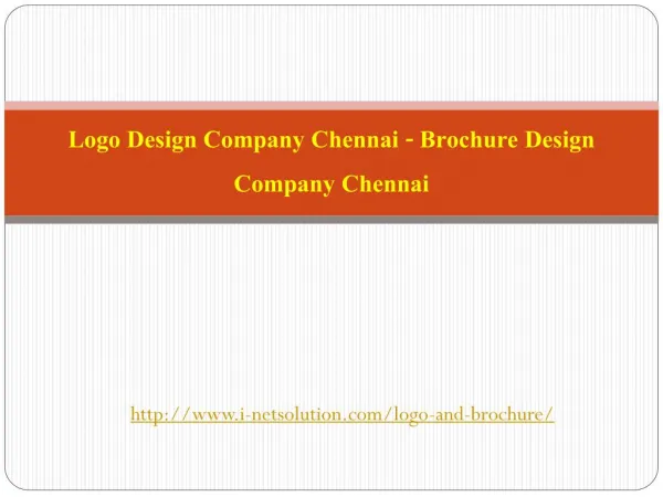 Logo Design Company Chennai - Brochure Design Company Chennai