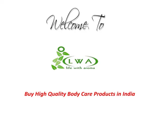 Body Care Products in India