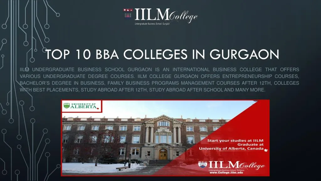 top 10 bba colleges in gurgaon