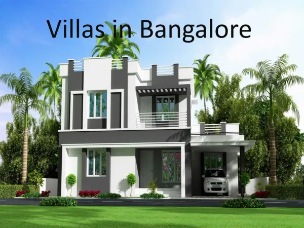 Villa Projects in Bangalore