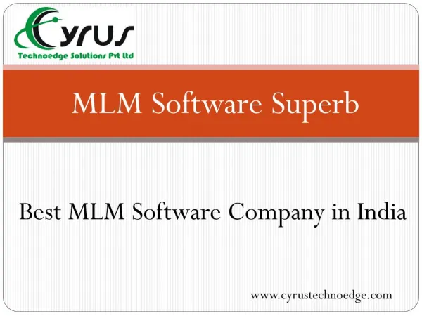 Cyrus - mlm software company in india