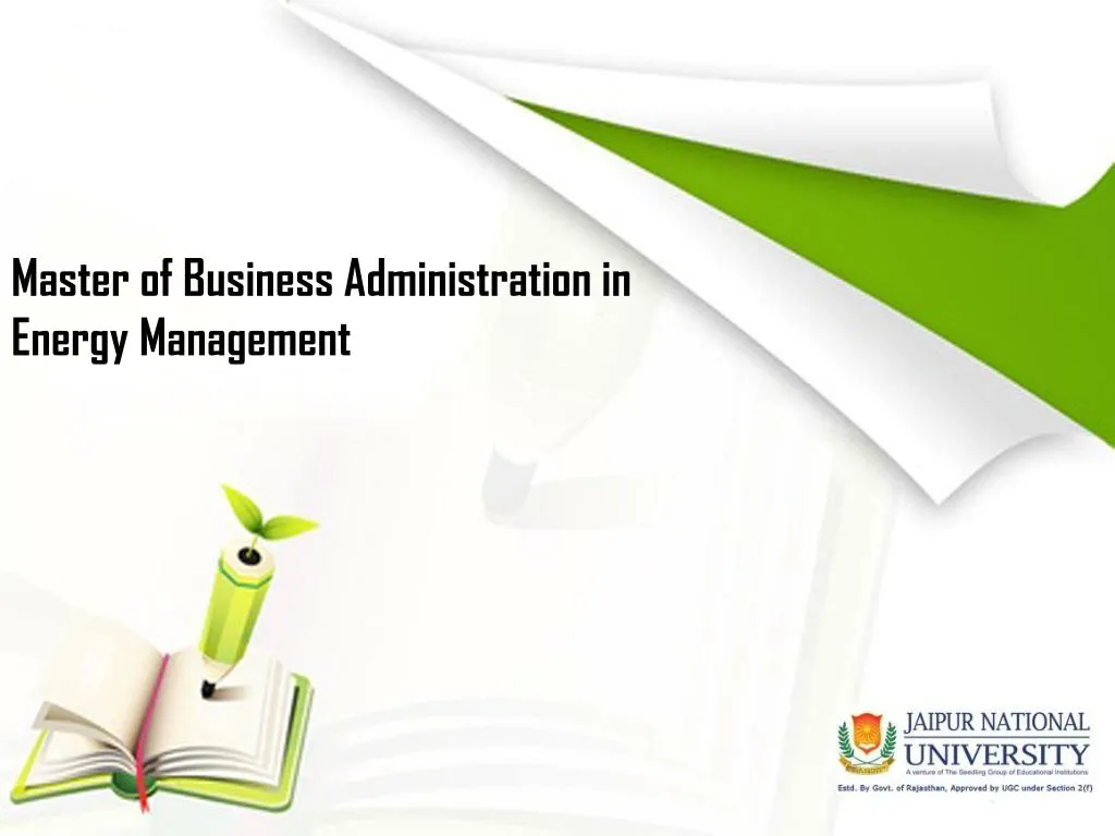 master of business administration in energy management