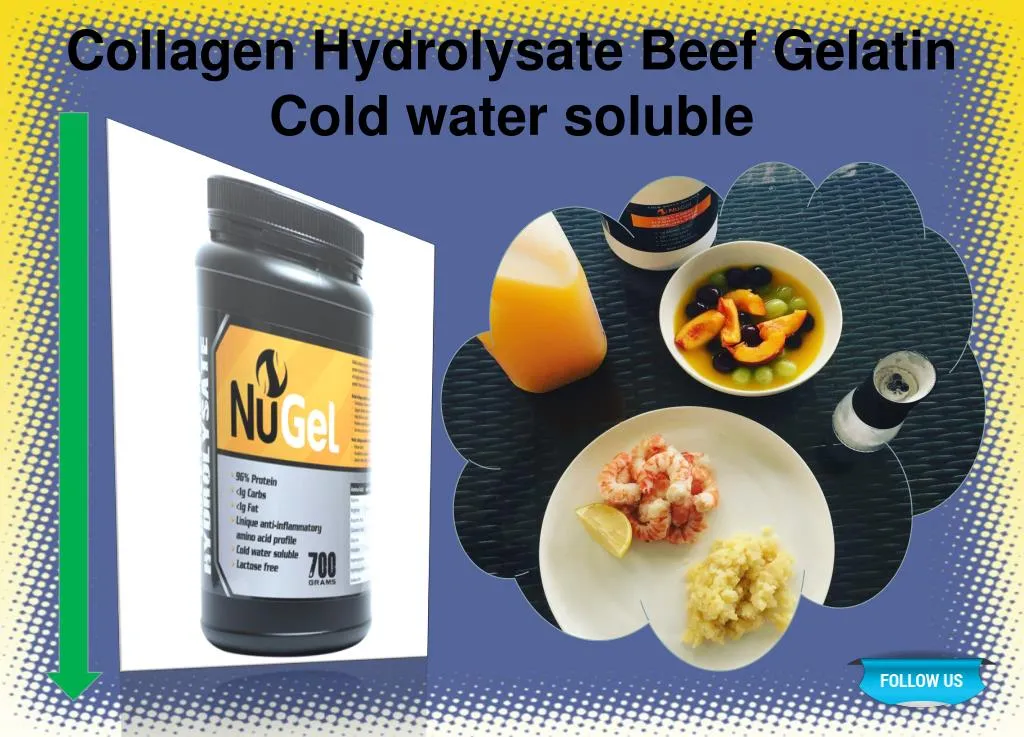 collagen hydrolysate beef gelatin cold water soluble