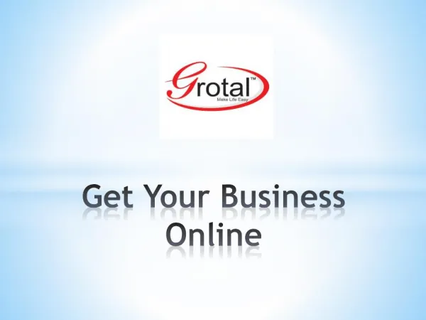 Grotal - Get your Business Online