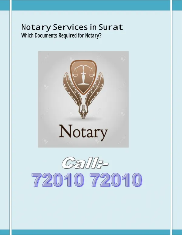 Which Documents Required for Notary ?