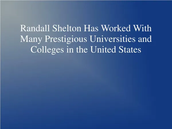 Randall Shelton Atlanta