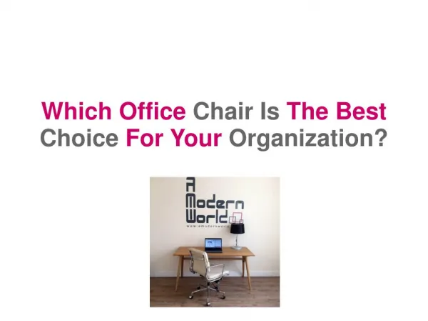Which Office Chair Is The Best Choice For Your Organization?