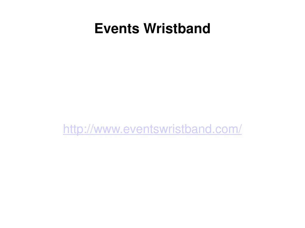 http www eventswristband com
