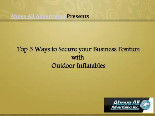 Top 3 Ways to Secure Business Position with Outdoor Inflatables