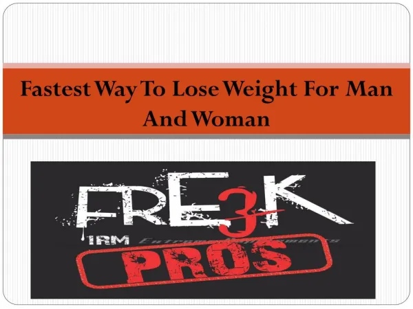 Best Fastest Way To Lose Weight For Man And Woman
