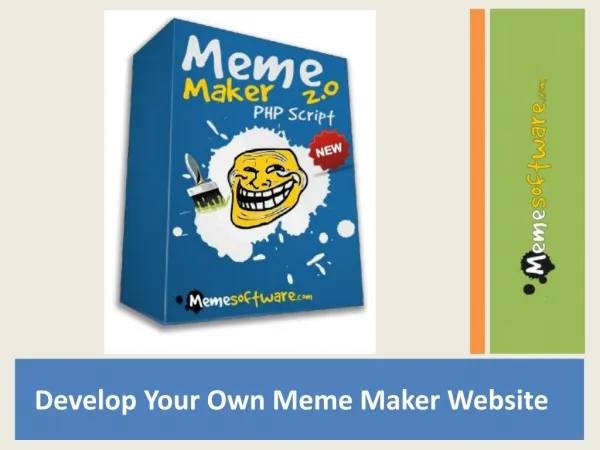 Develop your own Meme Maker Website