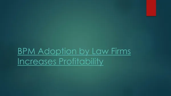 BPM in Law Firms