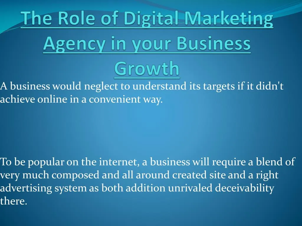 the role of digital marketing agency in your business growth