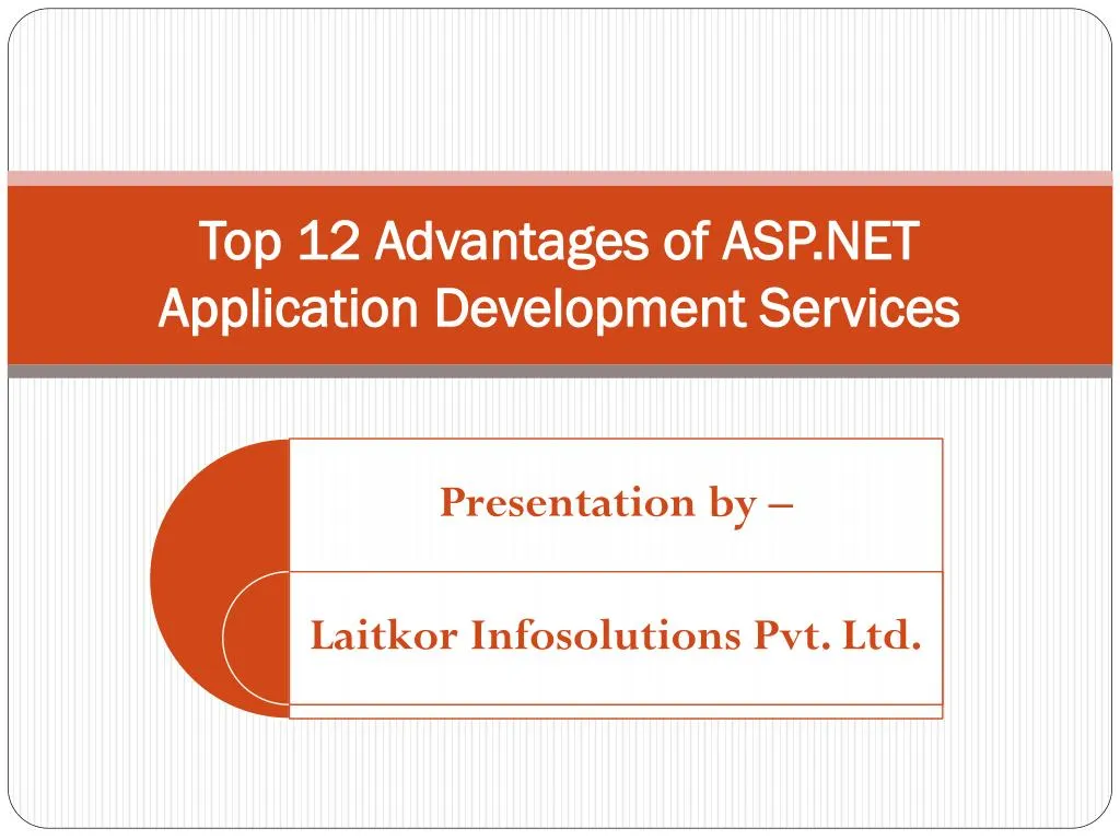 top 12 advantages of asp net application development services