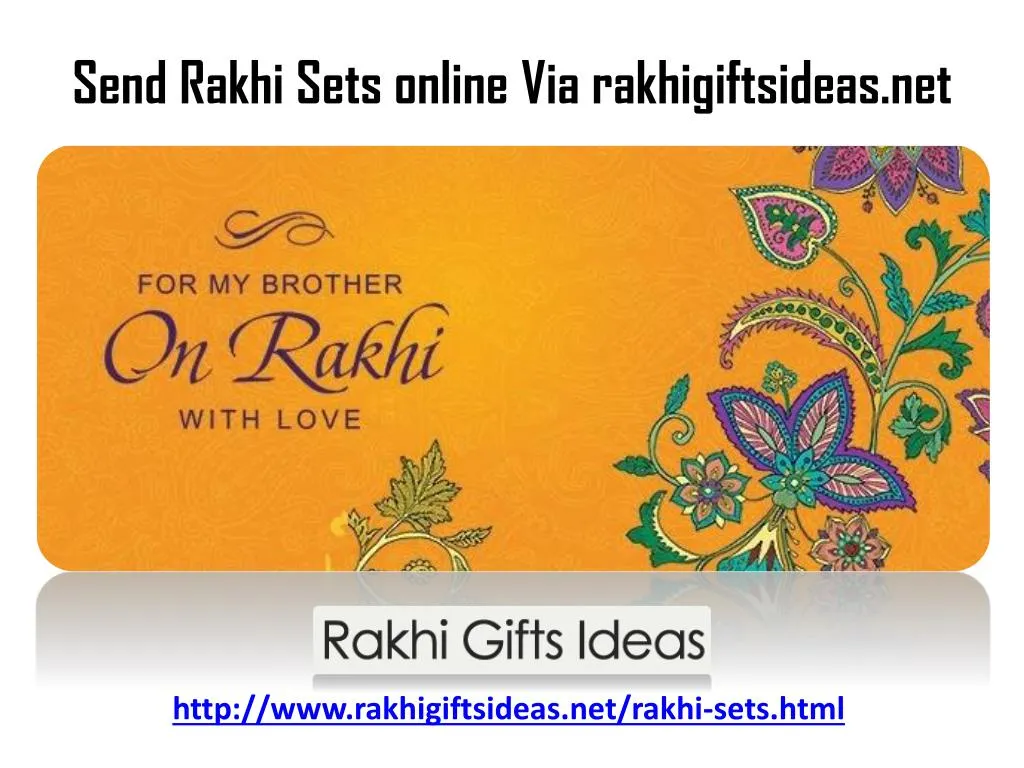 send rakhi sets online via rakhigiftsideas net