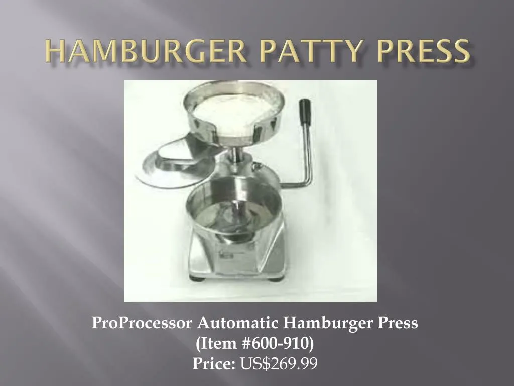 hamburger patty press