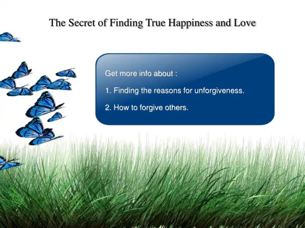 The Secret of Finding True Happiness and Love