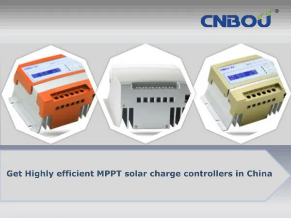 Get highly efficient mppt solar charge controllers in china