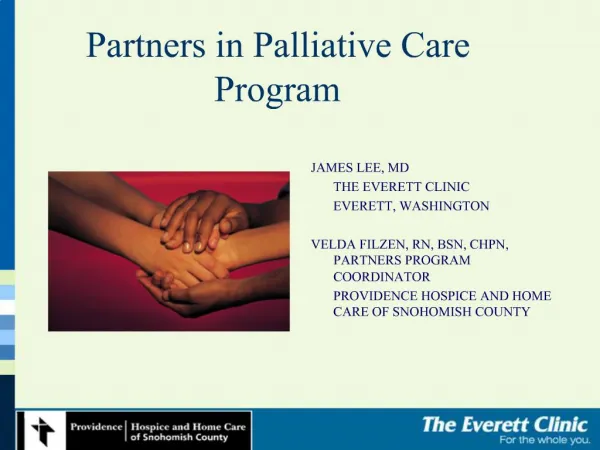 Partners in Palliative Care Program