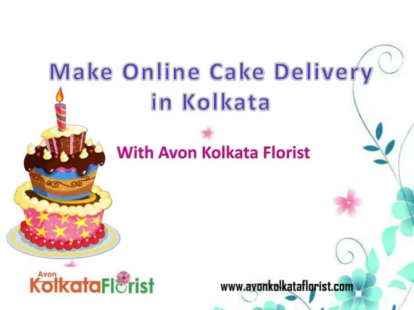 Make an Online Cake Delivery in Kolkata