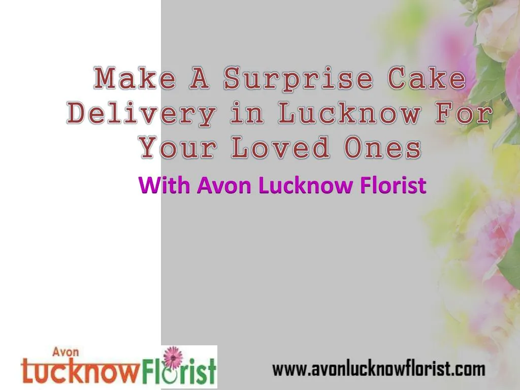 make a surprise cake delivery in lucknow for your loved ones