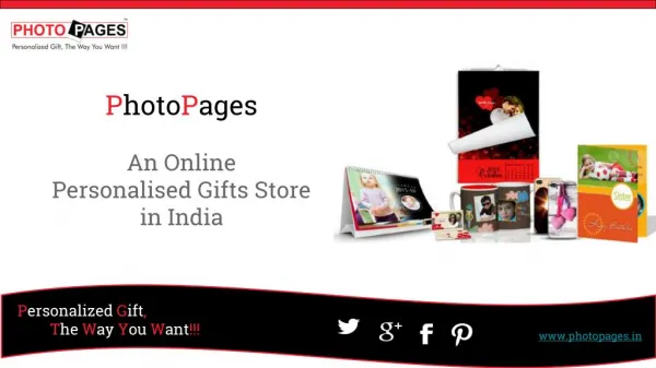 PhotoPages - An Online Personalised Gift Store in India