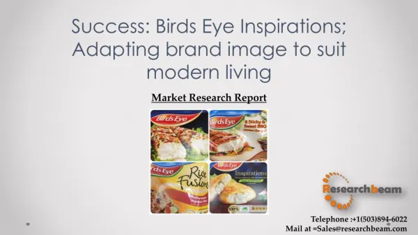 Success: Birds Eye Inspirations; Adapting brand image to suit modern living