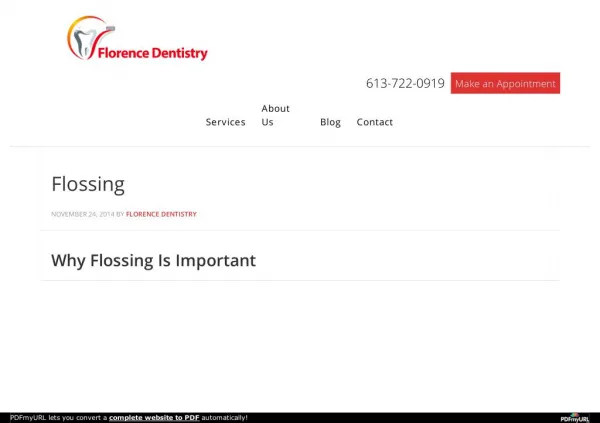 Why Flossing Is Important