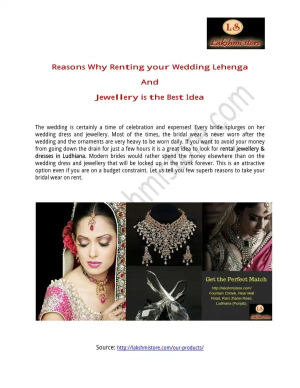 Reasons Why Renting Your Wedding Lehenga
