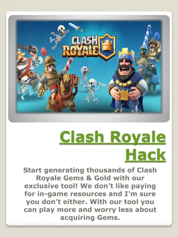 How to Hack Clash Royale