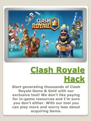 How to Hack Clash Royale - slide 1