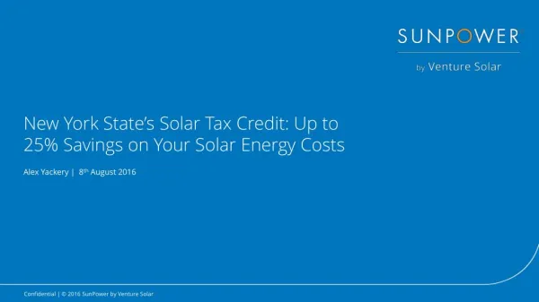 New York State’s Solar Tax Credit: Up to 25% Savings on Your Solar Energy Costs
