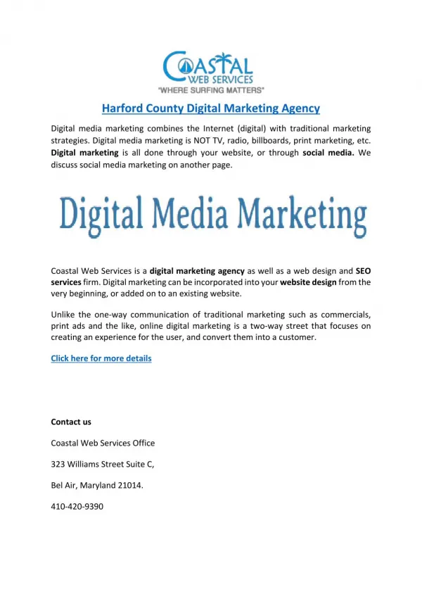 Harford County Digital Marketing Agency