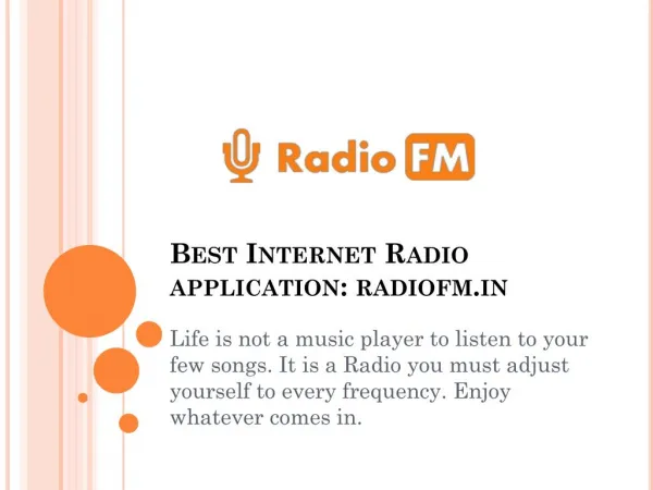 Best Internet Radio application for Android