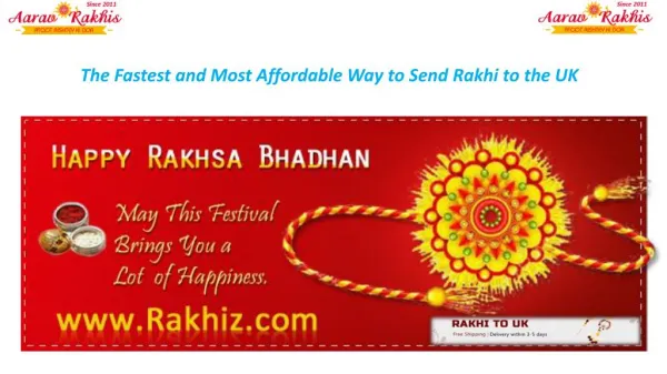 Send Rakhi to UK