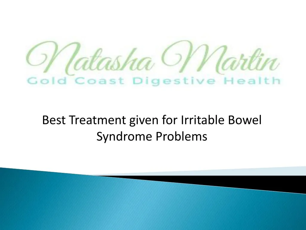 best treatment given for irritable bowel syndrome problems