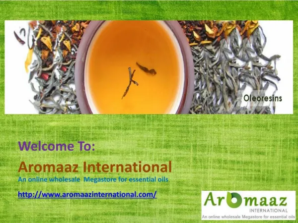 Online Spice Oleoresins Suppliers @ Aromaazinternational.com