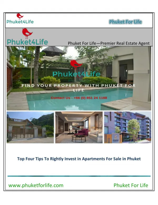 Apartments for sale in Phuket