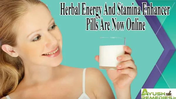 Herbal Energy And Stamina Enhancer Pills Are Now Online