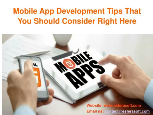 Mobile App Development Tips That You Should Consider Right Here