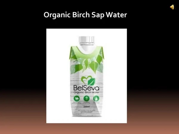 Organic Birch Sap Water