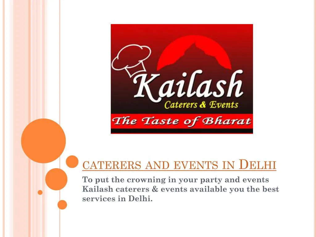 caterers and events in delhi