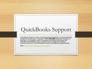 Quickbooks support - slide 1