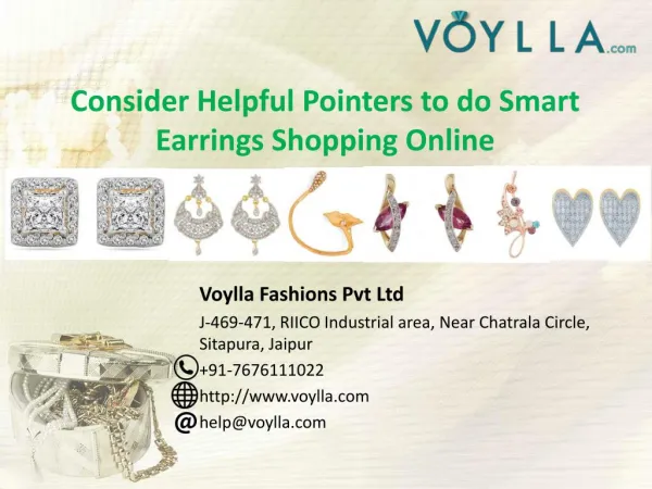 Consider Helpful Pointers to do Smart Earrings Shopping Online