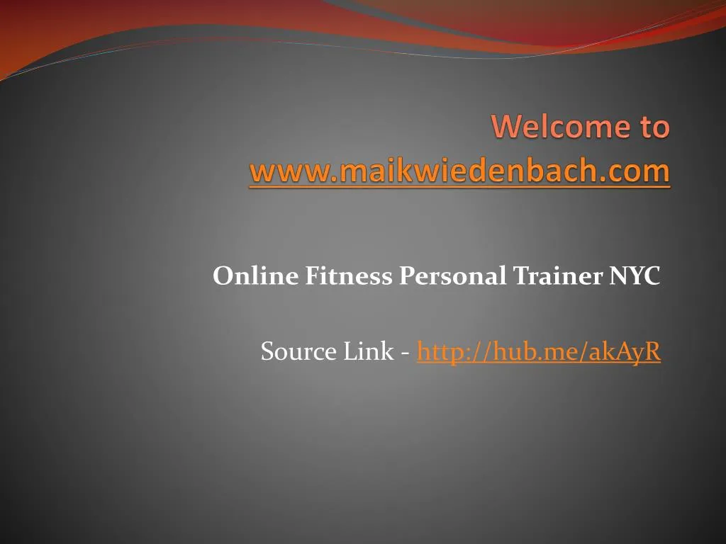 welcome to www maikwiedenbach com