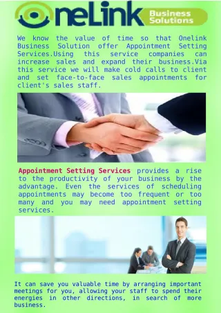 Effective Appointment Setting Services - slide 1