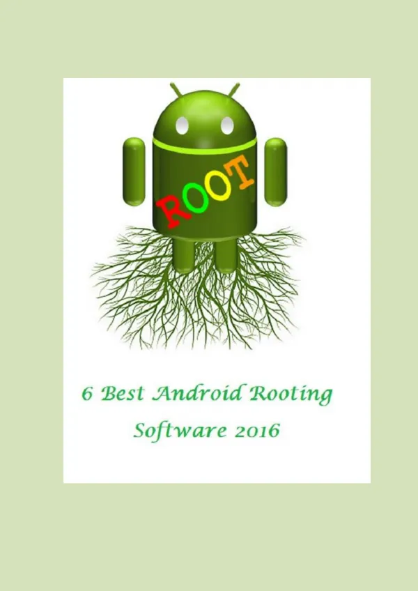 6 Best Android Rooting Software 2016
